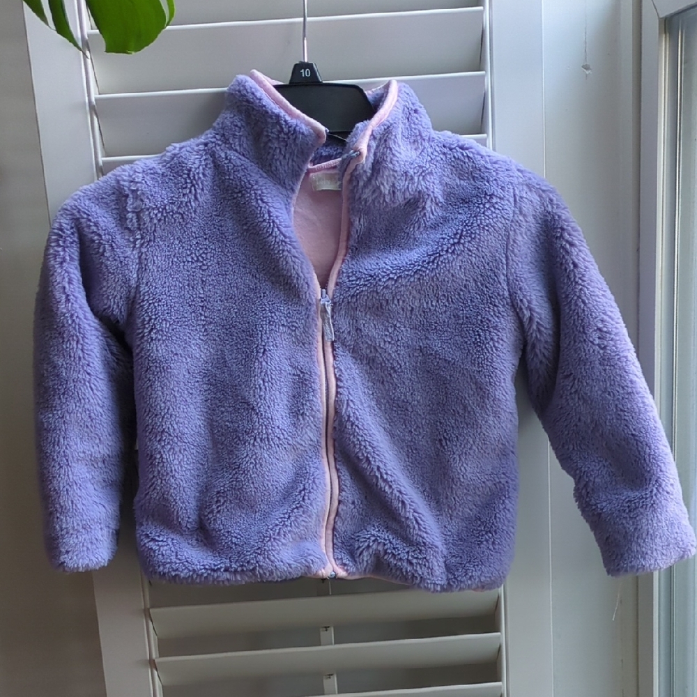 High Pile Purple Fleece Jacket